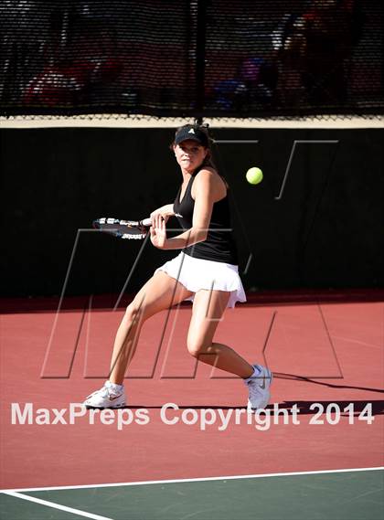 Thumbnail 1 in CHSAA 5A Girls Tennis Championships photogallery.