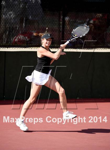 Thumbnail 3 in CHSAA 5A Girls Tennis Championships photogallery.