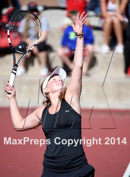 Thumbnail 3 in CHSAA 5A Girls Tennis Championships photogallery.
