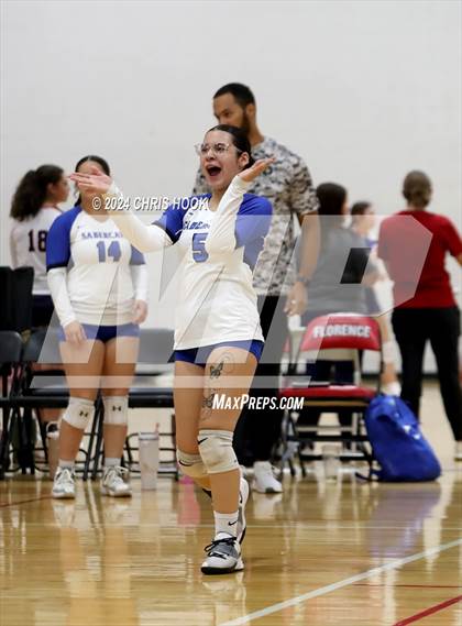 Thumbnail 3 in San Tan Foothills vs Coolidge (The Florence VB Invitational) photogallery.