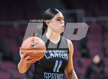 Thumbnail 2 in Canyon Springs vs. Villa Maria Academy (Tarkanian Classic) photogallery.