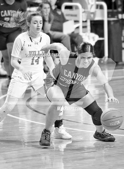 Thumbnail 2 in Canyon Springs vs. Villa Maria Academy (Tarkanian Classic) photogallery.