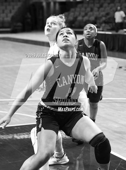 Thumbnail 1 in Canyon Springs vs. Villa Maria Academy (Tarkanian Classic) photogallery.