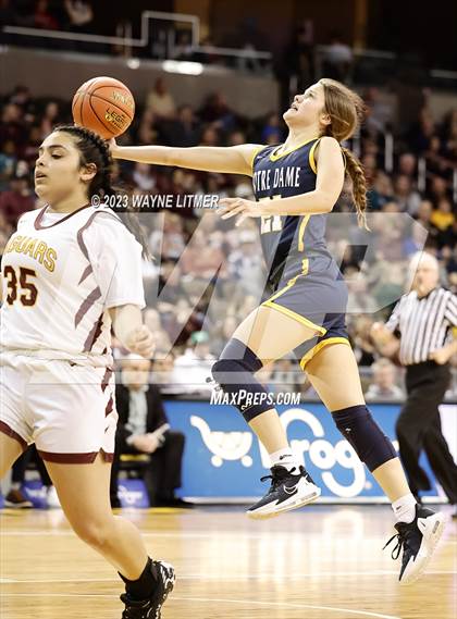 Thumbnail 3 in Notre Dame Academy vs Cooper (2023 9th Region Girls Basketball Tournament) photogallery.