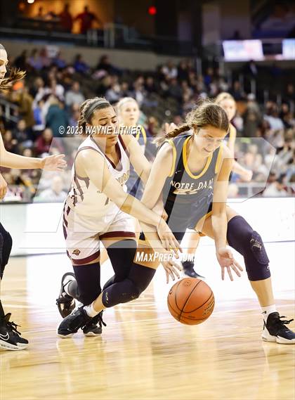 Thumbnail 1 in Notre Dame Academy vs Cooper (2023 9th Region Girls Basketball Tournament) photogallery.