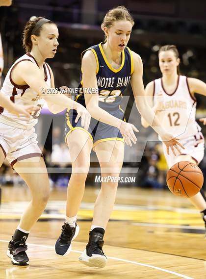 Thumbnail 2 in Notre Dame Academy vs Cooper (2023 9th Region Girls Basketball Tournament) photogallery.
