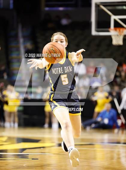 Thumbnail 1 in Notre Dame Academy vs Cooper (2023 9th Region Girls Basketball Tournament) photogallery.