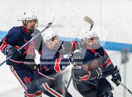 Thumbnail 2 in Dracut-Tyngsborough vs Newton South (MIAA Division 3 North Semifinal) photogallery.