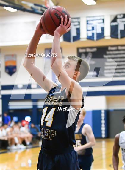 Thumbnail 2 in Verrado vs. Glendale Prep Academy (Sunnyslope Hoopsgiving Basketball Tournament) photogallery.