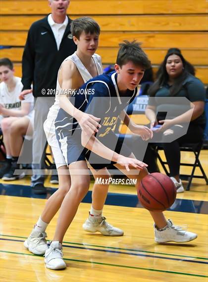 Thumbnail 3 in Verrado vs. Glendale Prep Academy (Sunnyslope Hoopsgiving Basketball Tournament) photogallery.