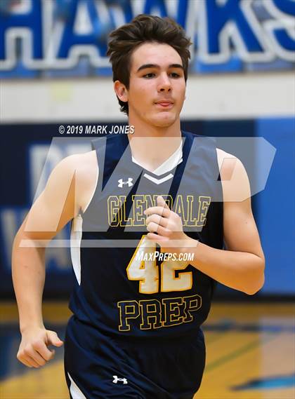 Thumbnail 3 in Verrado vs. Glendale Prep Academy (Sunnyslope Hoopsgiving Basketball Tournament) photogallery.