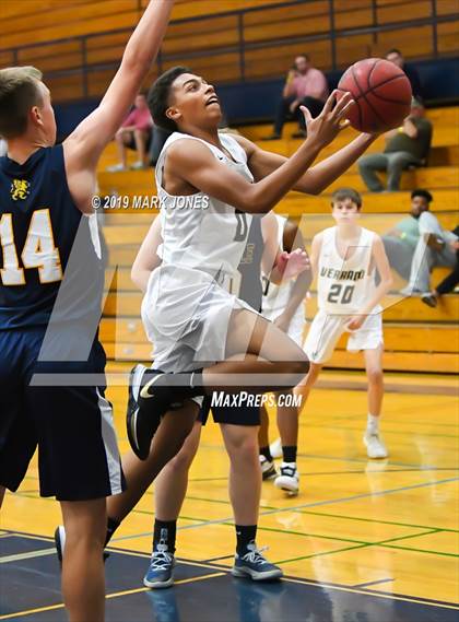 Thumbnail 3 in Verrado vs. Glendale Prep Academy (Sunnyslope Hoopsgiving Basketball Tournament) photogallery.