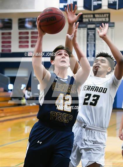 Thumbnail 1 in Verrado vs. Glendale Prep Academy (Sunnyslope Hoopsgiving Basketball Tournament) photogallery.