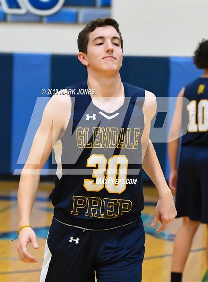 Thumbnail 2 in Verrado vs. Glendale Prep Academy (Sunnyslope Hoopsgiving Basketball Tournament) photogallery.