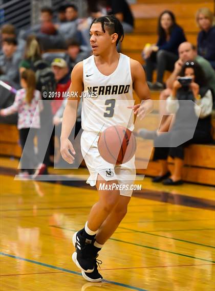 Thumbnail 3 in Verrado vs. Glendale Prep Academy (Sunnyslope Hoopsgiving Basketball Tournament) photogallery.