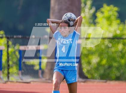 Thumbnail 2 in King's Ridge Christian vs. Lovett (GHSA Private Round 1) photogallery.