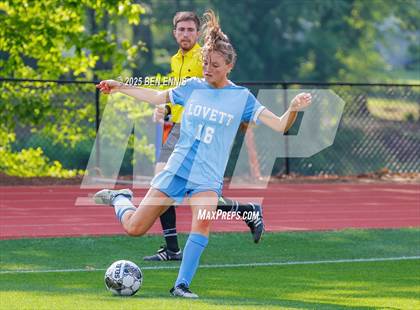 Thumbnail 1 in King's Ridge Christian vs. Lovett (GHSA Private Round 1) photogallery.