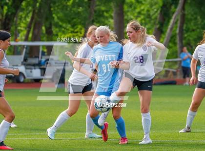 Thumbnail 1 in King's Ridge Christian vs. Lovett (GHSA Private Round 1) photogallery.