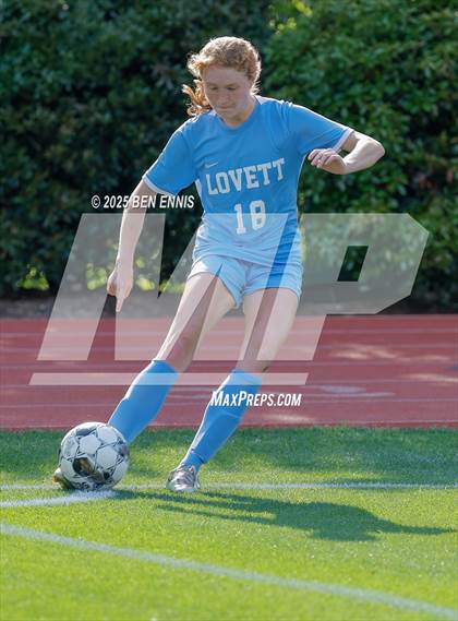 Thumbnail 3 in King's Ridge Christian vs. Lovett (GHSA Private Round 1) photogallery.