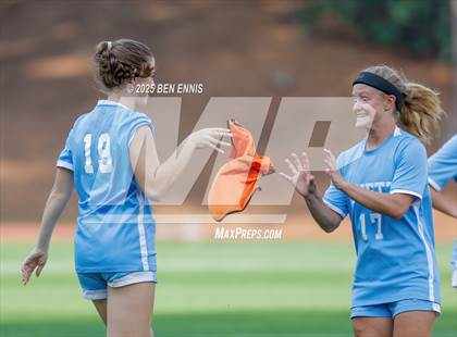 Thumbnail 1 in King's Ridge Christian vs. Lovett (GHSA Private Round 1) photogallery.