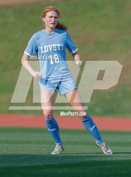 Thumbnail 1 in King's Ridge Christian vs. Lovett (GHSA Private Round 1) photogallery.