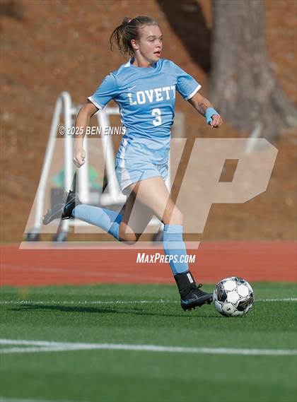 Thumbnail 3 in King's Ridge Christian vs. Lovett (GHSA Private Round 1) photogallery.