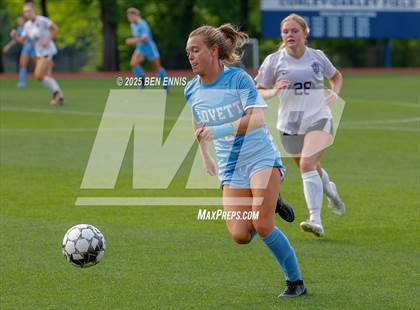 Thumbnail 1 in King's Ridge Christian vs. Lovett (GHSA Private Round 1) photogallery.