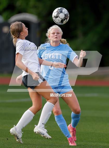 Thumbnail 3 in King's Ridge Christian vs. Lovett (GHSA Private Round 1) photogallery.