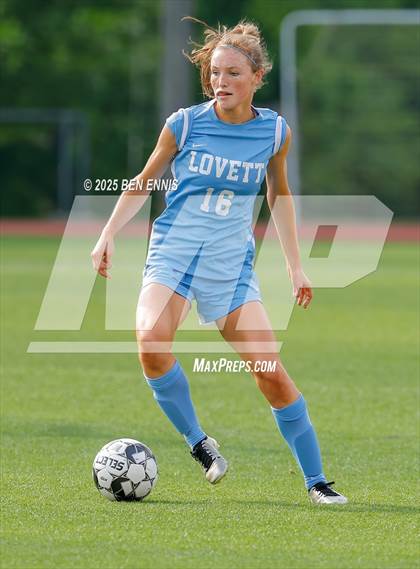 Thumbnail 1 in King's Ridge Christian vs. Lovett (GHSA Private Round 1) photogallery.