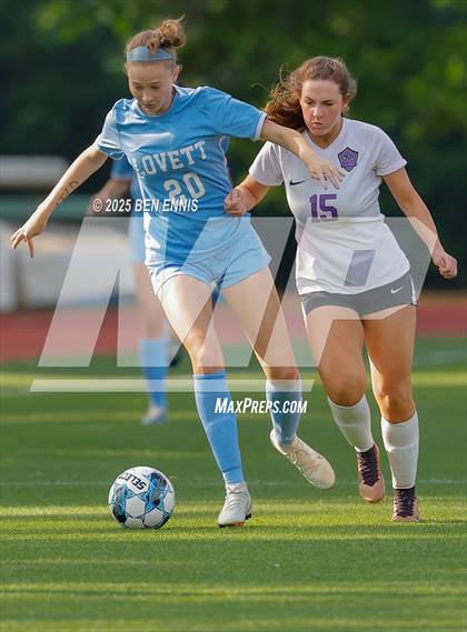 Thumbnail 2 in King's Ridge Christian vs. Lovett (GHSA Private Round 1) photogallery.