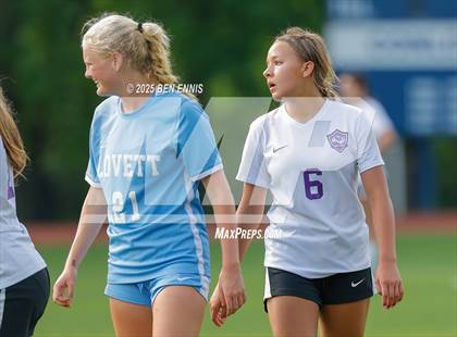 Thumbnail 1 in King's Ridge Christian vs. Lovett (GHSA Private Round 1) photogallery.