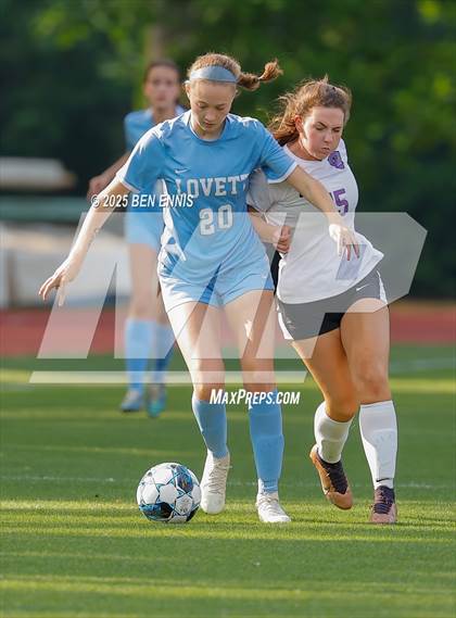 Thumbnail 3 in King's Ridge Christian vs. Lovett (GHSA Private Round 1) photogallery.