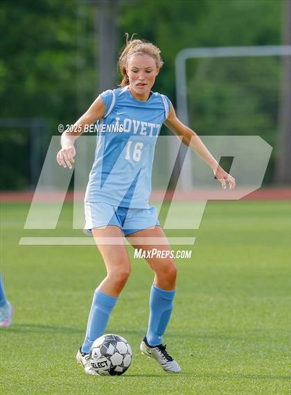 Thumbnail 2 in King's Ridge Christian vs. Lovett (GHSA Private Round 1) photogallery.