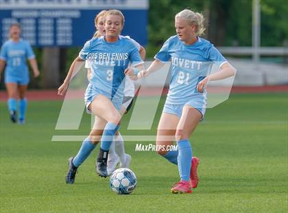 Thumbnail 1 in King's Ridge Christian vs. Lovett (GHSA Private Round 1) photogallery.