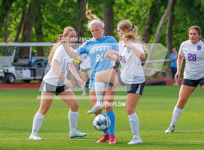 Thumbnail 2 in King's Ridge Christian vs. Lovett (GHSA Private Round 1) photogallery.