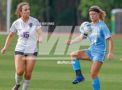 Thumbnail 1 in King's Ridge Christian vs. Lovett (GHSA Private Round 1) photogallery.