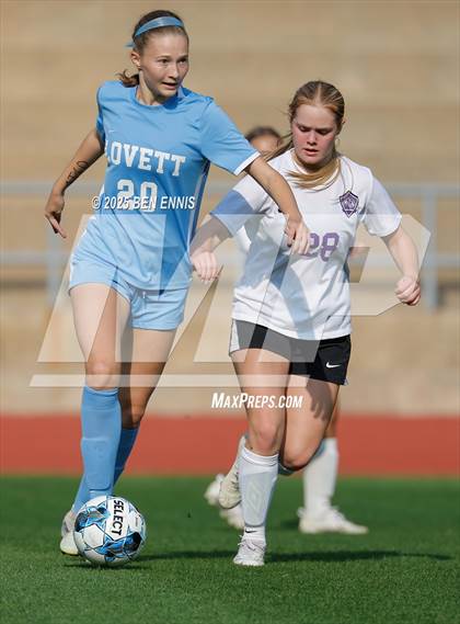 Thumbnail 1 in King's Ridge Christian vs. Lovett (GHSA Private Round 1) photogallery.