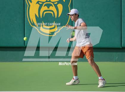 Thumbnail 1 in The Woodlands vs Round Rock Westwood (UIL 6A Team Tennis Final) <B>Only One Team</B> photogallery.