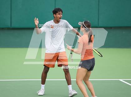 Thumbnail 2 in The Woodlands vs Round Rock Westwood (UIL 6A Team Tennis Final) <B>Only One Team</B> photogallery.