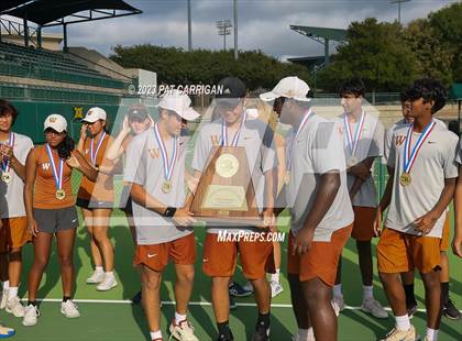 Thumbnail 2 in The Woodlands vs Round Rock Westwood (UIL 6A Team Tennis Final) <B>Only One Team</B> photogallery.
