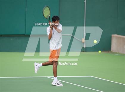 Thumbnail 2 in The Woodlands vs Round Rock Westwood (UIL 6A Team Tennis Final) <B>Only One Team</B> photogallery.