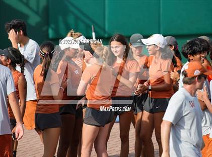 Thumbnail 1 in The Woodlands vs Round Rock Westwood (UIL 6A Team Tennis Final) <B>Only One Team</B> photogallery.