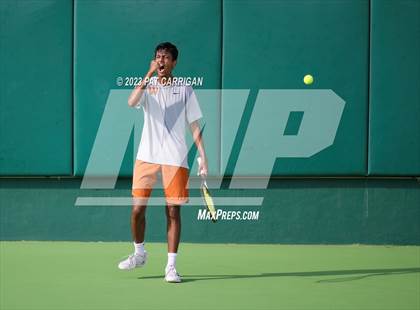 Thumbnail 2 in The Woodlands vs Round Rock Westwood (UIL 6A Team Tennis Final) <B>Only One Team</B> photogallery.