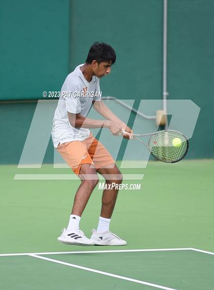 Thumbnail 3 in The Woodlands vs Round Rock Westwood (UIL 6A Team Tennis Final) <B>Only One Team</B> photogallery.