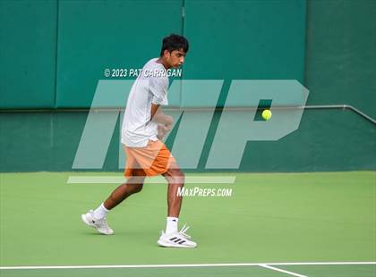 Thumbnail 2 in The Woodlands vs Round Rock Westwood (UIL 6A Team Tennis Final) <B>Only One Team</B> photogallery.