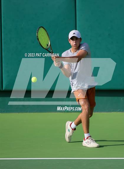 Thumbnail 3 in The Woodlands vs Round Rock Westwood (UIL 6A Team Tennis Final) <B>Only One Team</B> photogallery.