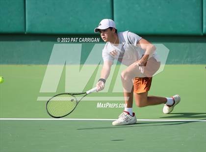 Thumbnail 2 in The Woodlands vs Round Rock Westwood (UIL 6A Team Tennis Final) <B>Only One Team</B> photogallery.