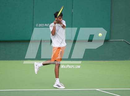 Thumbnail 3 in The Woodlands vs Round Rock Westwood (UIL 6A Team Tennis Final) <B>Only One Team</B> photogallery.