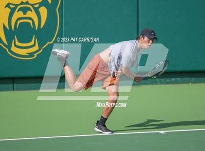 Thumbnail 3 in The Woodlands vs Round Rock Westwood (UIL 6A Team Tennis Final) <B>Only One Team</B> photogallery.