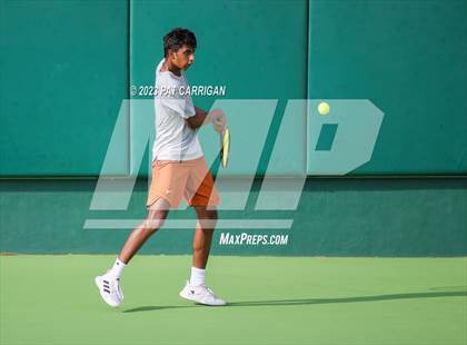 Thumbnail 3 in The Woodlands vs Round Rock Westwood (UIL 6A Team Tennis Final) <B>Only One Team</B> photogallery.
